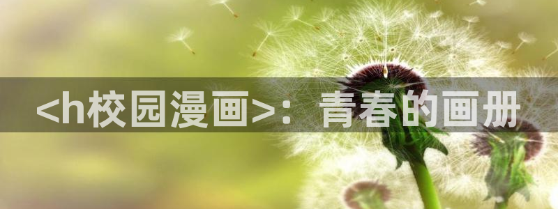 g汗汗漫画：<h校园漫画>：青春的画册