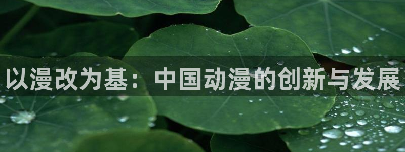 汗汗漫画首页登录：以漫改为基：中国动漫的创新与发展